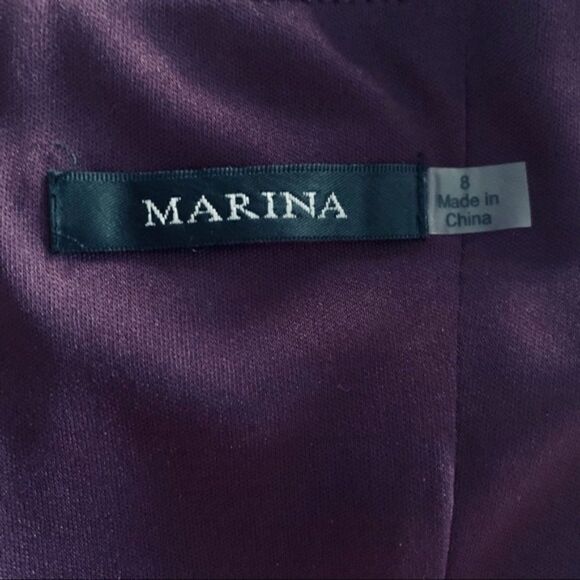 Marina Maxi Purple Dress size 8 - Picture 3 of 7